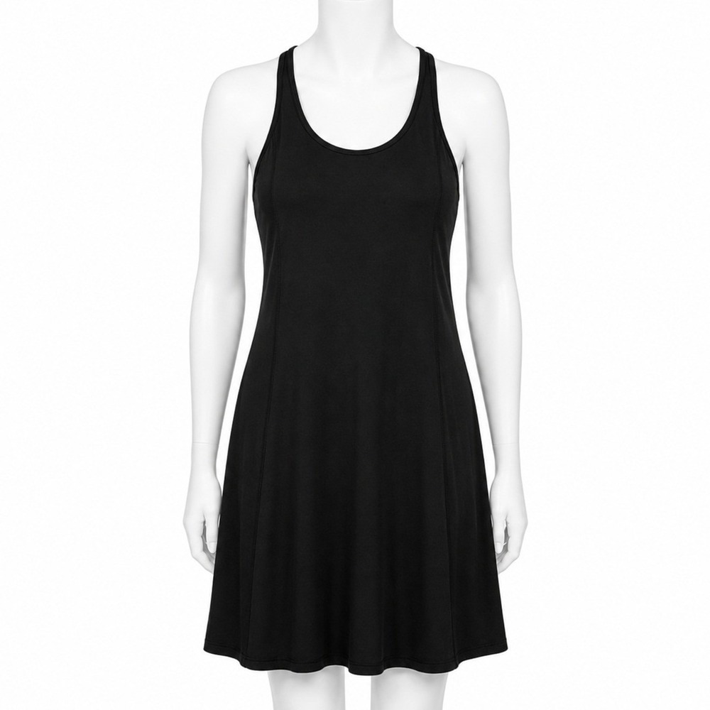 Sweaty Betty Dress Size XS Black Swift Racerback‎ Built-in Shorts Athleisure
